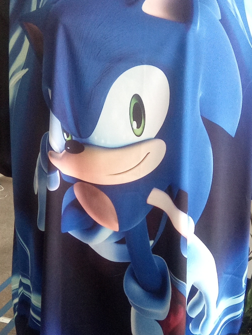 Sonic the Hedgehog Blue Aura Tee P2P 25" L 30" 3XL NWOT - Picture 2 of 4